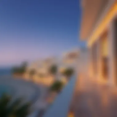 Luxury real estate overlooking Barasti Beach