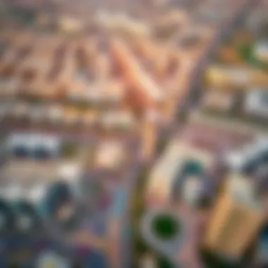 Infrastructure Developments in Barsha South 3 Aerial shot of ongoing infrastructure developments in Barsha South 3