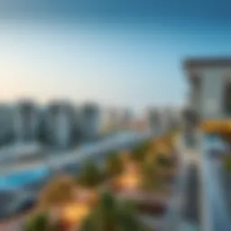 A panoramic view of Barsha South 3 showcasing modern architecture