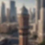 A panoramic view of Bayswater Tower against the Dubai skyline