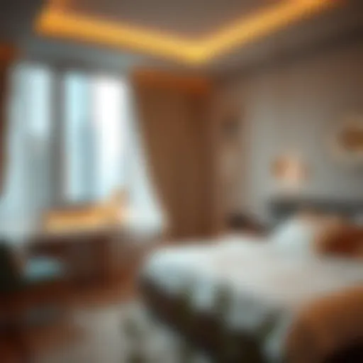 Cozy shared bedroom interiors near Al Qiyadah Metro.