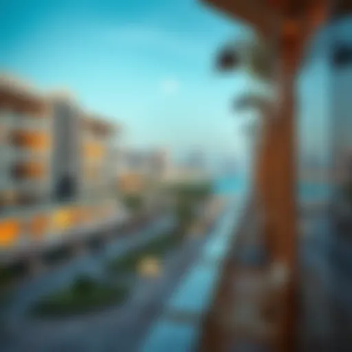 Promenade Views in JBR Luxurious view of Jumeirah Beach Residence promenade