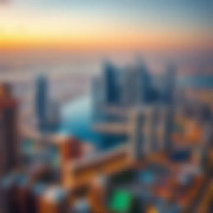 Business Bay Skyline: The Heart of Dubai's Property Market Panoramic view of Business Bay showcasing the vibrant skyline