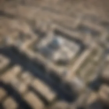 Citadel Dubai's Prime Location in the Heart of the City Aerial shot of Citadel Dubai highlighting its prime location within the city