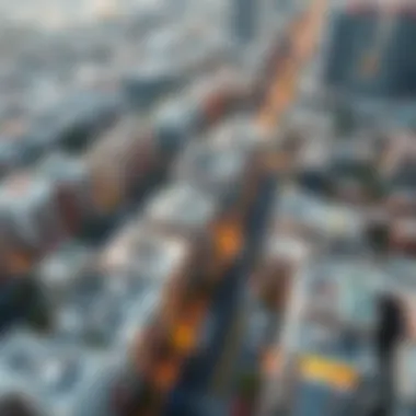 Urban Development of فلج هزاع Aerial view of فلج هزاع showcasing its urban development