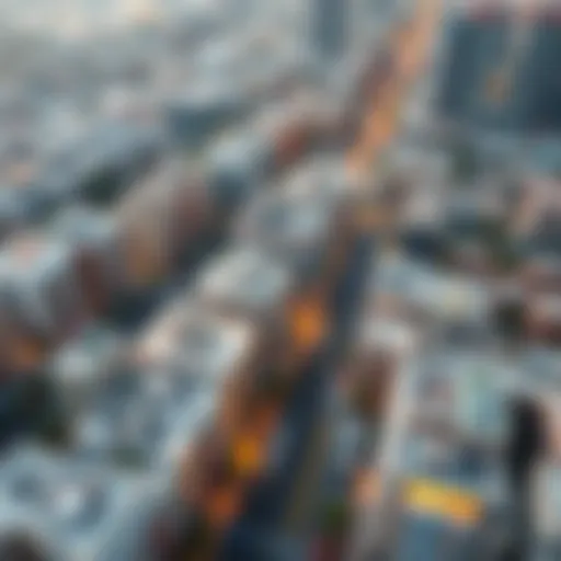 Urban Development of فلج هزاع Aerial view of فلج هزاع showcasing its urban development