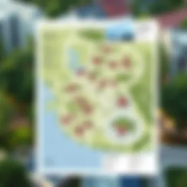 Cluster Map of Discovery Gardens Map highlighting the various clusters and amenities in Discovery Gardens