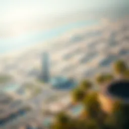 Aerial view of DubaiLand showcasing various attractions and developments