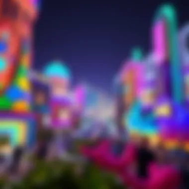 Entertainment options available in DubaiLand, including theme parks