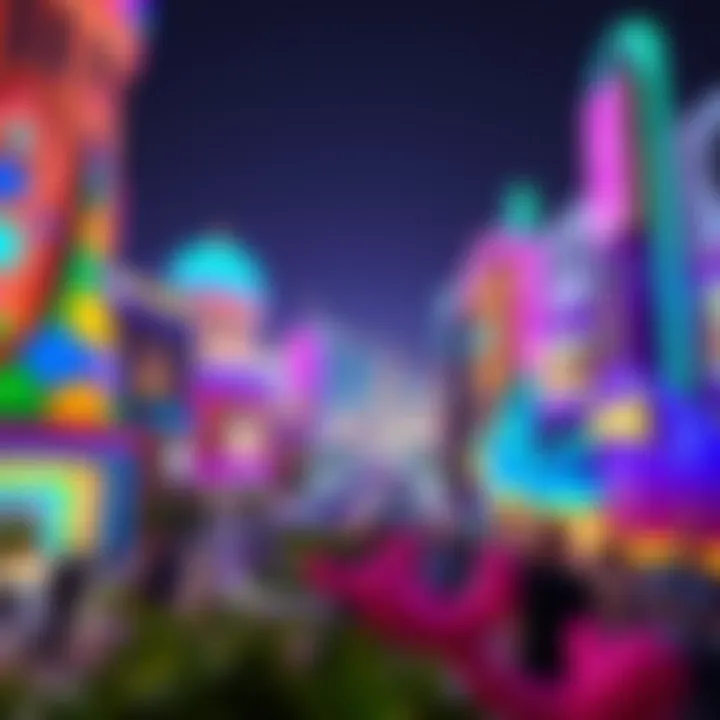 Entertainment options available in DubaiLand, including theme parks