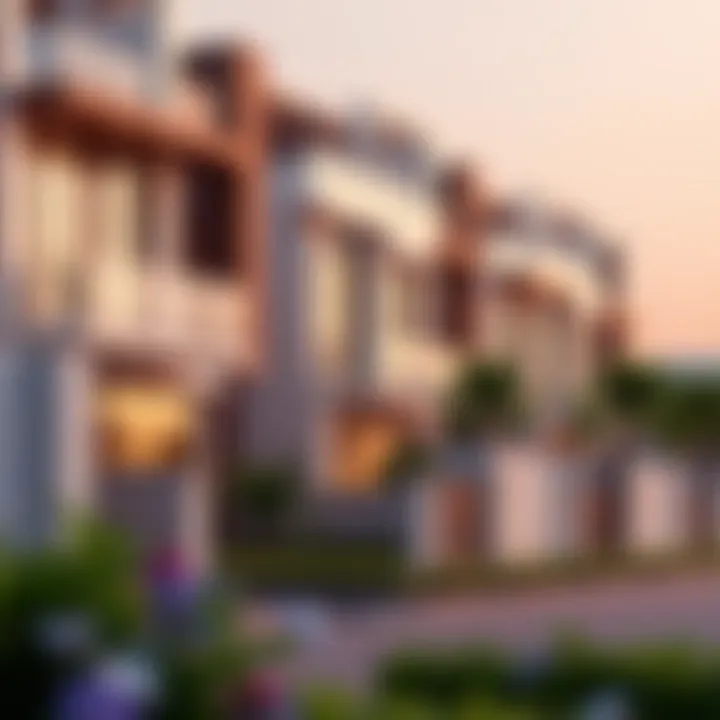 Modern residential properties within the DubaiLand area