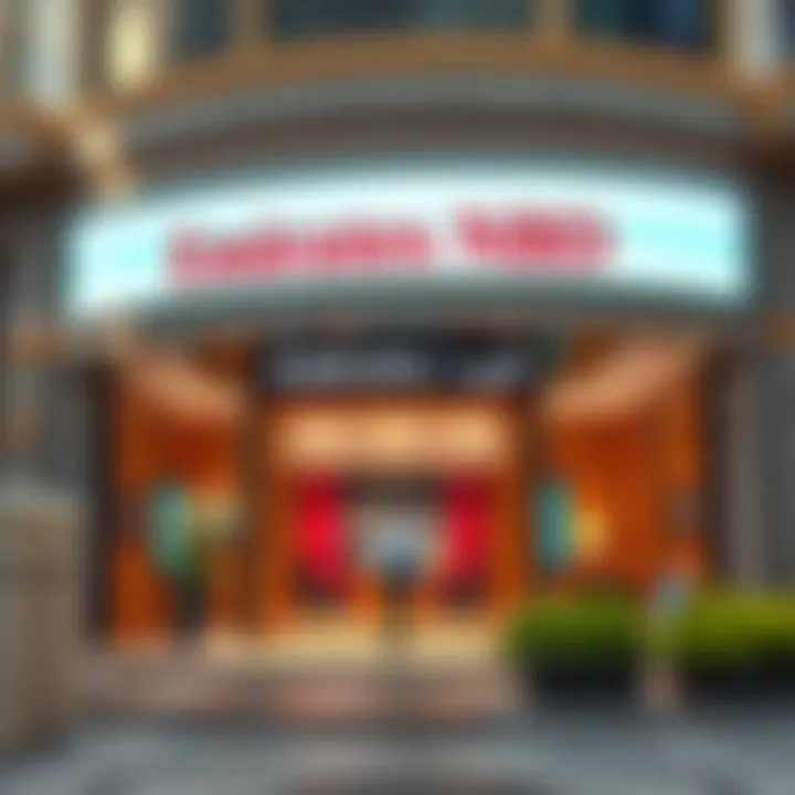 Emirates NBD branch with welcoming ambiance