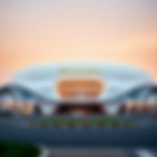 Architectural Masterpiece: Etihad Arena Stunning exterior view of Etihad Arena showcasing its modern architectural design