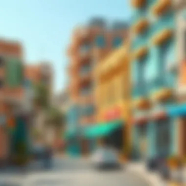 Vibrant Neighborhood in Karama A vibrant street view of the Karama neighborhood highlighting family-friendly amenities