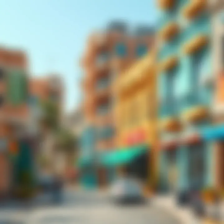 Vibrant Neighborhood in Karama A vibrant street view of the Karama neighborhood highlighting family-friendly amenities