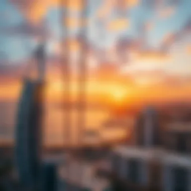 Breathtaking Sunset View Panoramic sunset over Palm Jumeirah