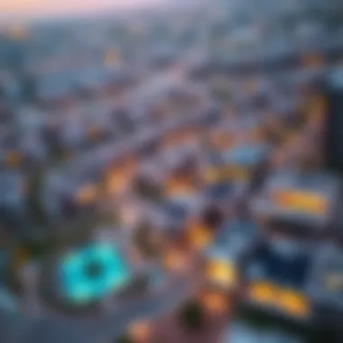 Aerial View of Furjan Community Aerial view of Furjan community showcasing modern architecture