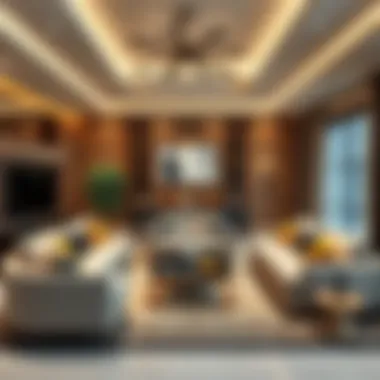 Trendy living room setups reflecting Dubai's style