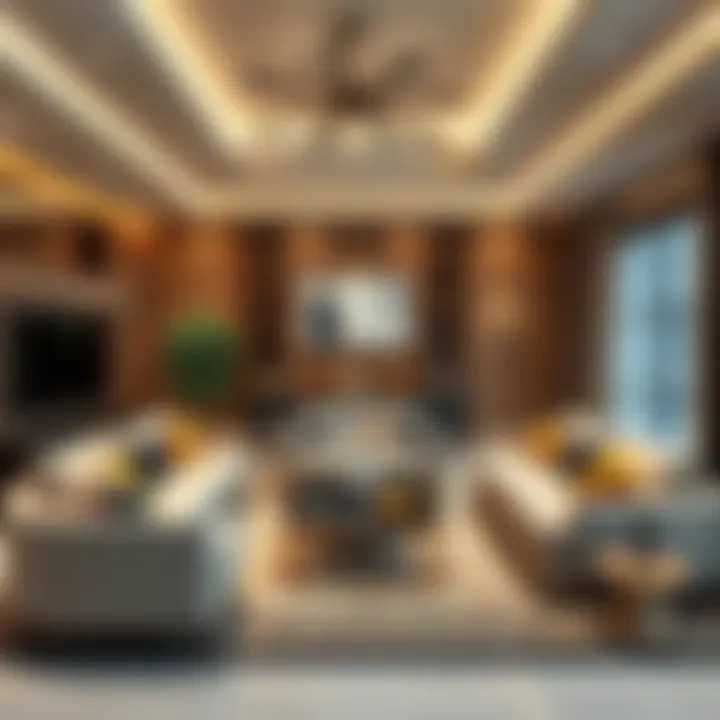 Trendy living room setups reflecting Dubai's style