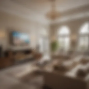 Luxurious Living Room Setup in Dubai Luxurious living room setup in a Dubai furniture shop