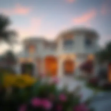 Stunning garden view villa showcasing architectural elegance