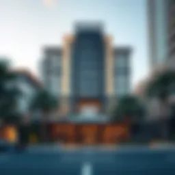 Stunning architectural facade of Gate Village 1