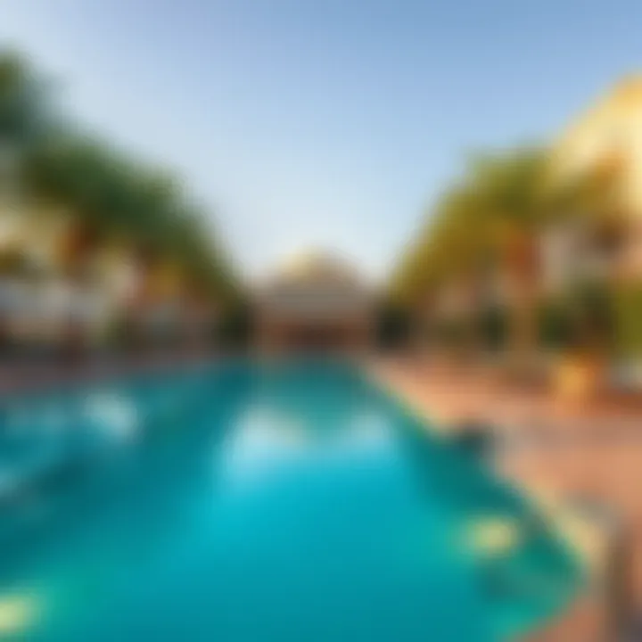 Lavish amenities at a Dubai golf estate such as pools and clubhouses