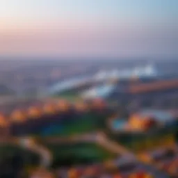 Panoramic view of Golf Grand Emaar community