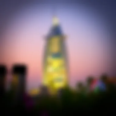 The distinctive silhouette of the Burj Al Arab