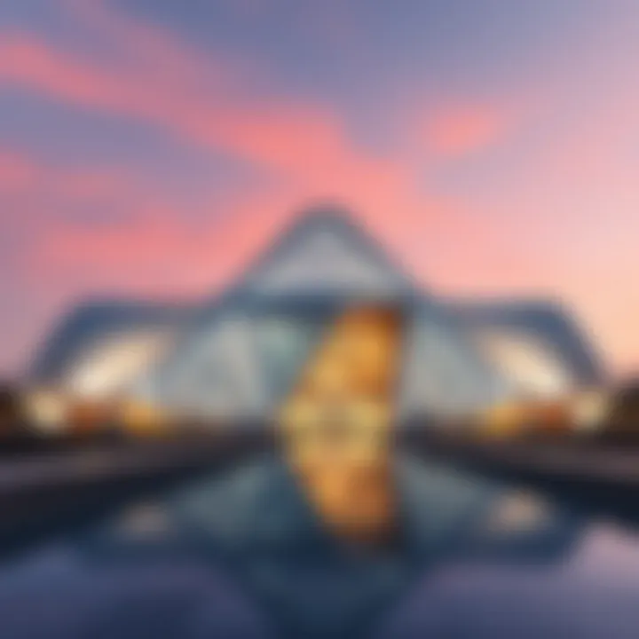 The futuristic design of the Louvre Abu Dhabi