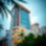 Architectural Marvel of فندق جنة برج السراب Exterior view of فندق جنة برج السراب showcasing its architectural elegance