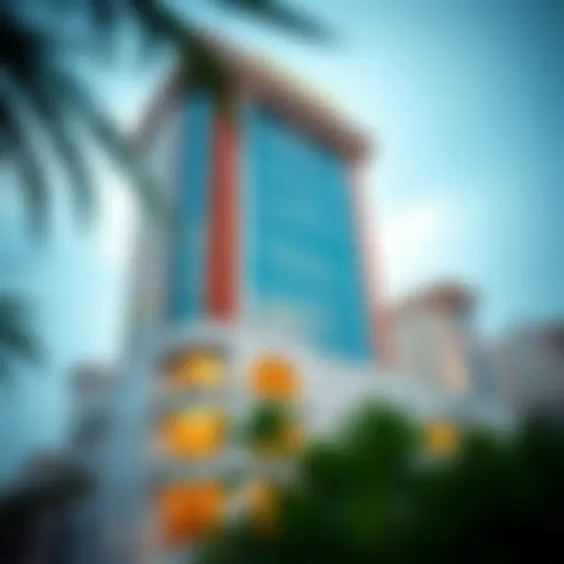 Architectural Marvel of فندق جنة برج السراب Exterior view of فندق جنة برج السراب showcasing its architectural elegance