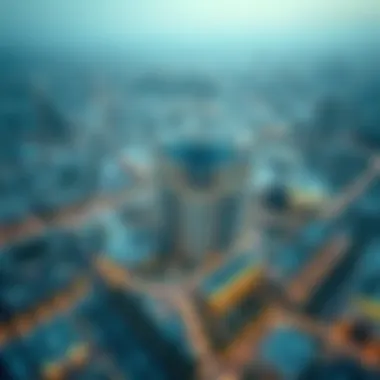 Aerial view of Jumeirah Falcon highlighting its prime location in Dubai