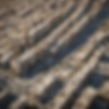 Aerial view of Khalifa Bin Zayed Street showcasing its architectural diversity