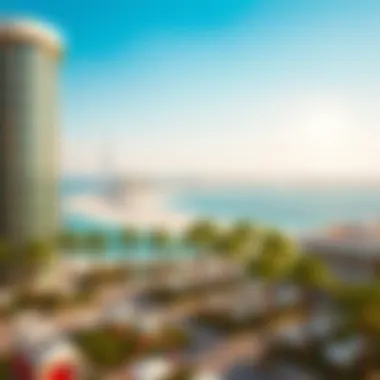 Scenic Beach View from La Vie at JBR Scenic beach view near La Vie at JBR