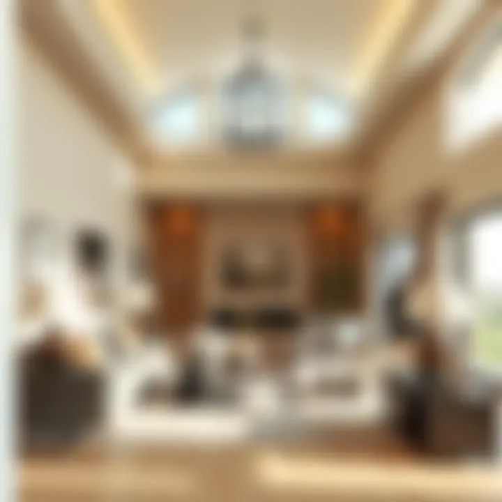 Elegant Interior Design of Ranch Homes Interior view of a stylish ranch home emphasizing spacious living areas and elegant design.