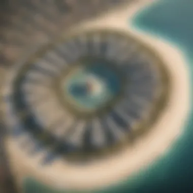 Aerial View of Palm Jumeirah Aerial view of Palm Jumeirah showcasing its unique palm shape