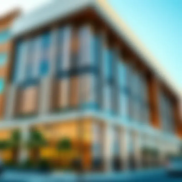 Architectural Detail of Liwa Building Architectural detail of Liwa Building highlighting modern design elements