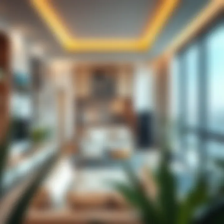 Interior Layout of Liwa Building Interior layout of a residential unit in Liwa Building emphasizing space utilization