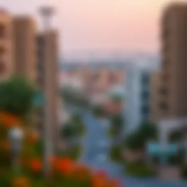 Neighborhood Dynamics Around Mar Casa Scenic view of the surrounding neighborhood of Mar Casa in Dubai