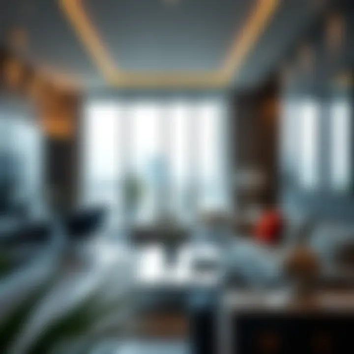 Luxurious interior features of a unit in Marina 23