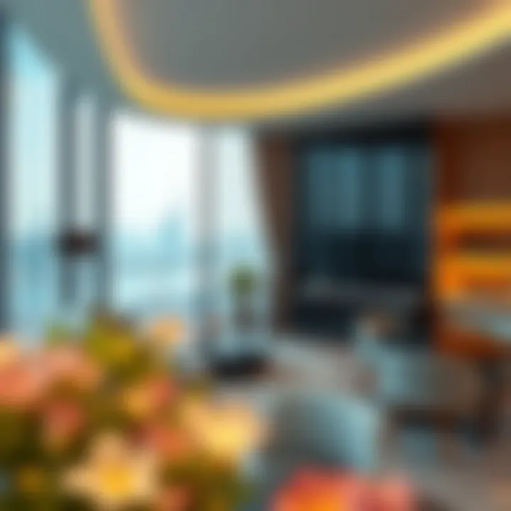 Luxurious living space within Marina Heights Tower highlighting modern residential features