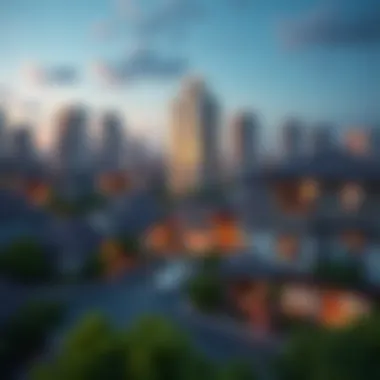 Vibrant neighborhood surrounding Marina Heights Tower