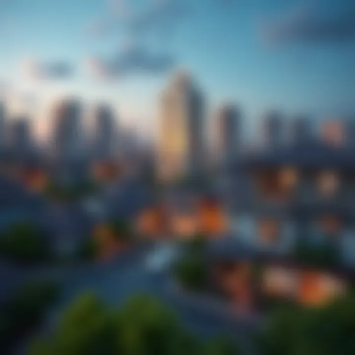 Vibrant neighborhood surrounding Marina Heights Tower