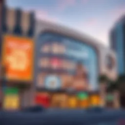 Exterior view of مراد مول showcasing its architectural grandeur