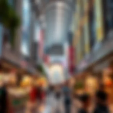 Dynamic Marketplace at مراد مول Vibrant marketplace within مراد مول bustling with activity