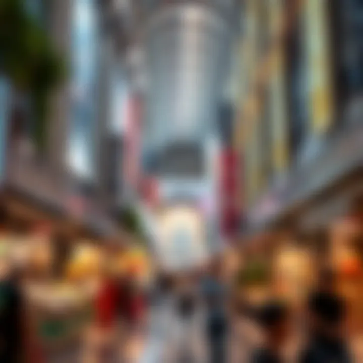 Dynamic Marketplace at مراد مول Vibrant marketplace within مراد مول bustling with activity