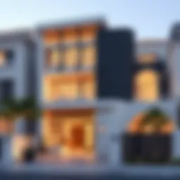 Stunning exterior view of Murano Residence highlighting architectural design elements