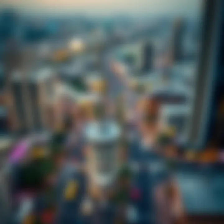 Aerial Perspective of Muroor Road in Abu Dhabi Aerial view of Muroor Road showcasing its urban landscape