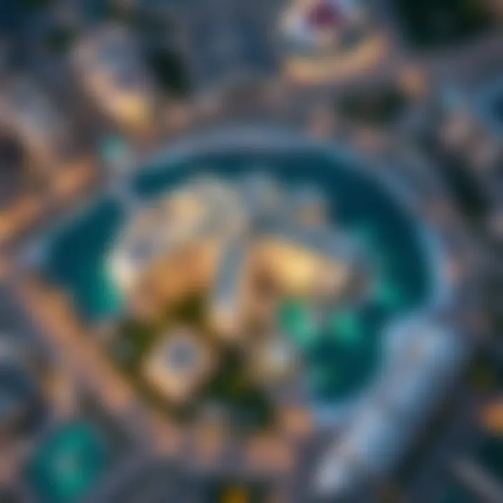 Aerial View of Nakheel Jebel Ali Palm Aerial view of Nakheel Jebel Ali Palm showcasing its unique palm-shaped design